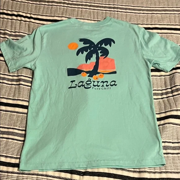 Izod Men's Teal Short Sleeve Tee - Picture 3 of 4